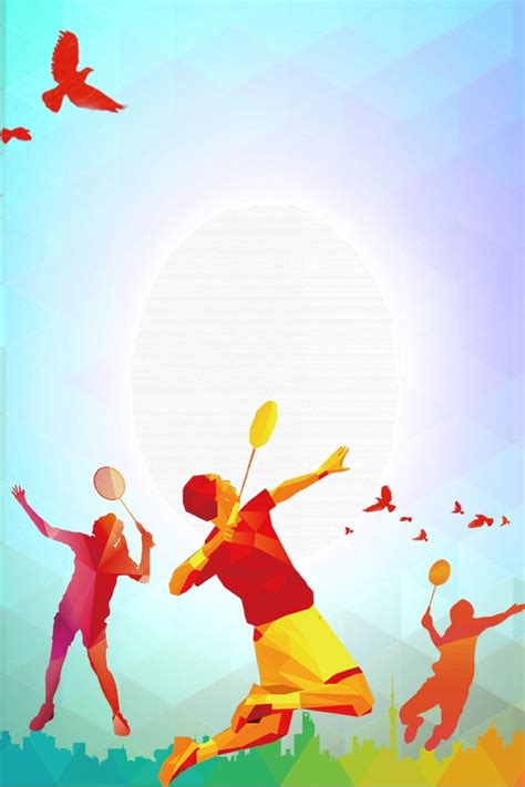 623 International Olympic Day Playing Badminton Background Wallpaper Image For Free Download ...