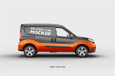 Fiat Doblo Delivery Car Mockup :: Behance