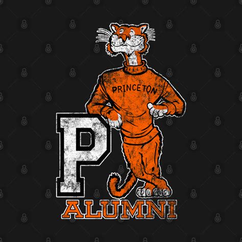 Princeton Tiger Vintage Mascot - ALUMNI Distressed version - Princeton - T-Shirt | TeePublic