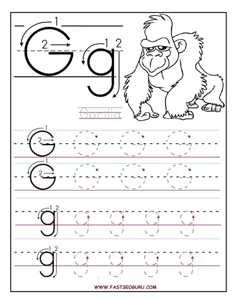 Letter G Printable Worksheets - Printable Worksheets