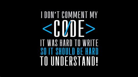 Download Coding Humor Commenting Joke Wallpaper | Wallpapers.com