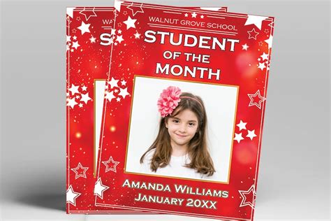 Editable Student of the Month Certificate Template Classroom - Etsy