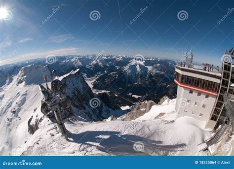 Weather Station in the Zugspitze, Germany Stock Photo - Image of attraction, landmark: 18225064