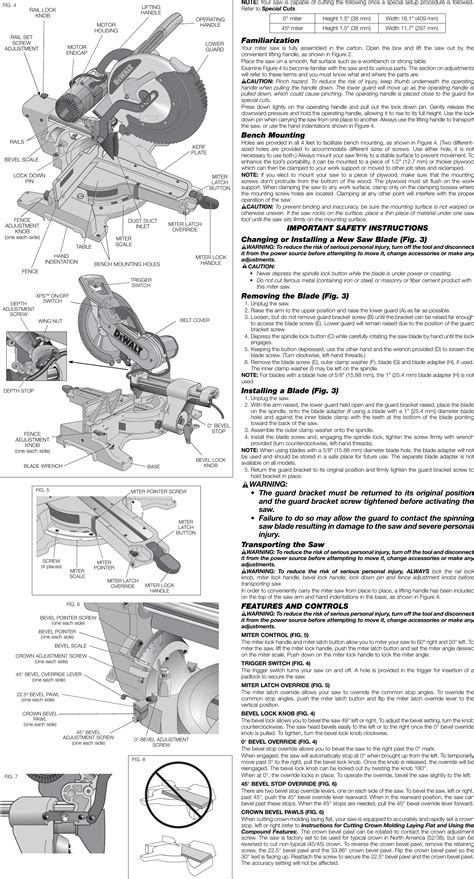 Dewalt Dws780 Users Manual N112900 Man Miter Saw Eng NA