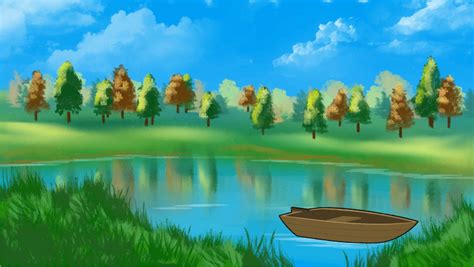 fishing lake background clipart - Clip Art Library