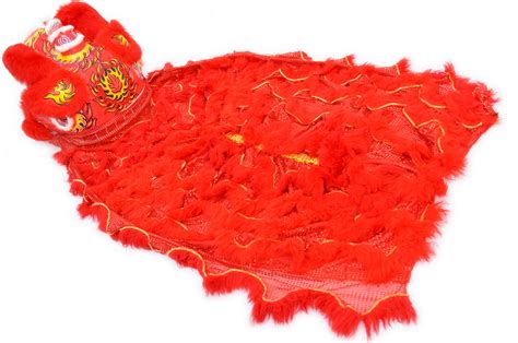 Lion Dance Costume, Southern Style - Red - DragonSports.eu