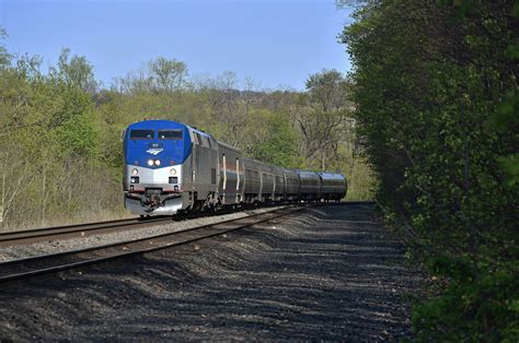 The scenic route | The westbound Amtrak Pennsylvanian glides… | Flickr