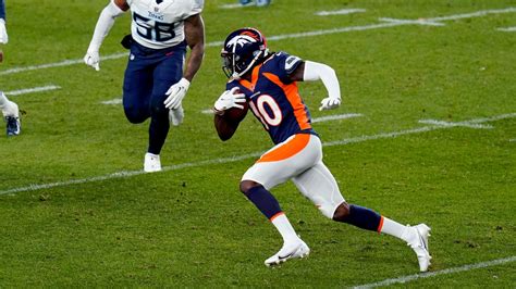 Denver Broncos wide receiver Jerry Jeudy's first career catch gives Broncos a first down