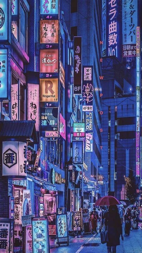 Neon Japon Şehri, estetik neon japonya HD telefon duvar kağıdı | Pxfuel