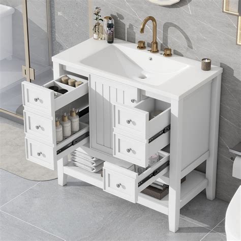 Churanty 36" Bathroom Vanity with Sink Combo, Bathroom Storage Vanity ...