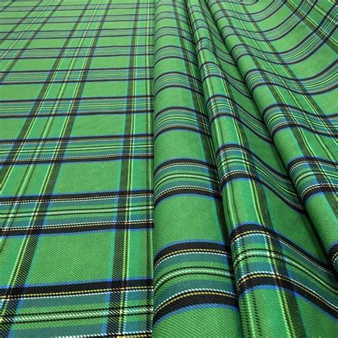 Green Plaid Fabric Upholstery Fabric Table Runner Plaid - Etsy UK