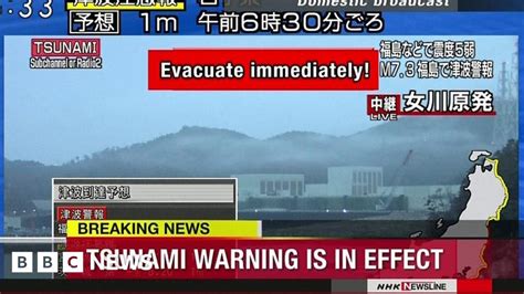 Japan Tsunami warning: 'Evacuate immediately' - BBC News