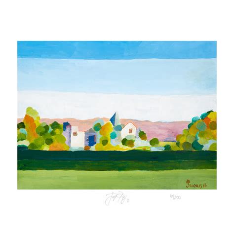 “Serenity Landscape” Signed Jacques Pepin Limited Edition Print