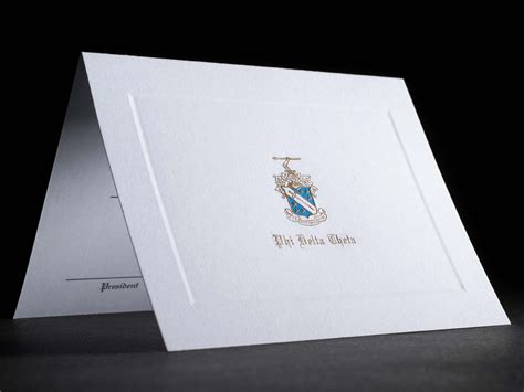 Engraved Bid Day Cards Phi Delta Theta | GreekStation