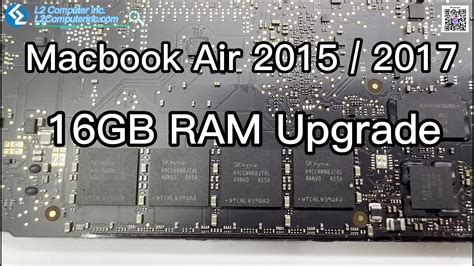 Macbook Air 13" A1466 2017 16GB Memory Upgrade - YouTube