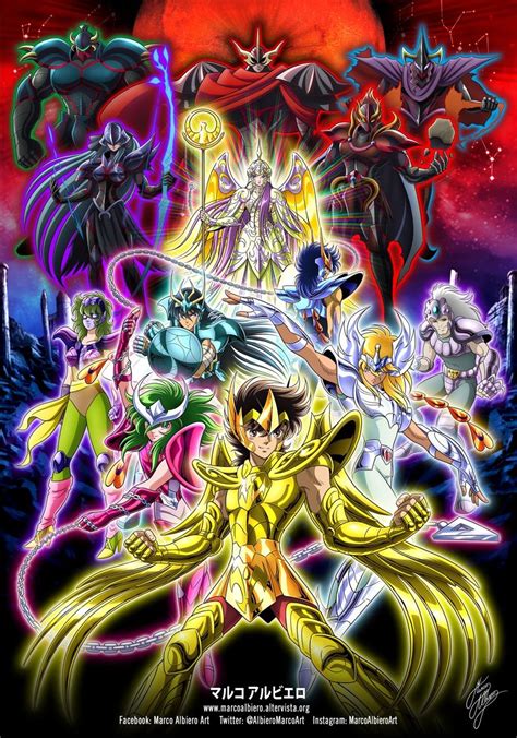 Saint Seiya Omega | Characters | Fanarts by Marco Albiero | Pharaon ...