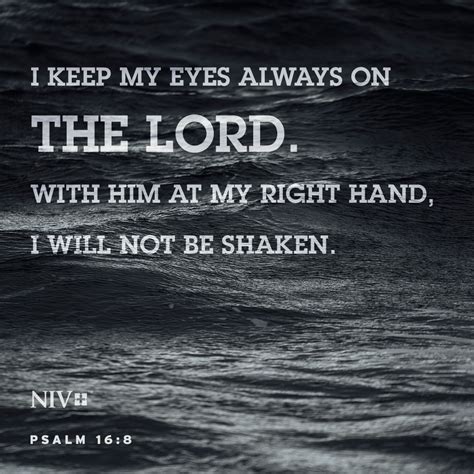 NIV Verse of the Day: Psalm 16:8