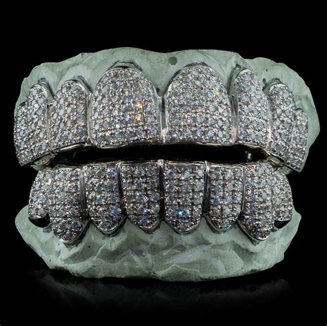 Fully Bustdown Iced Grillz (Straight Setting) | Diamond grillz, Grillz ...