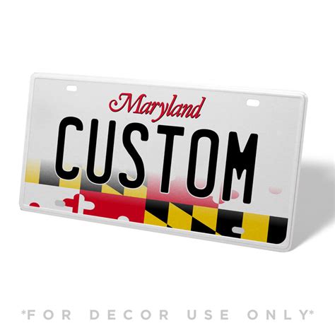 Custom Maryland Replica License Plate — CityLocs