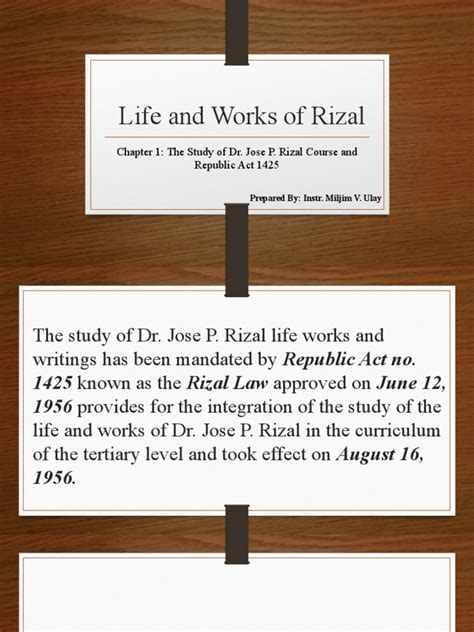 Life and Works of Rizal Lesson 1 | PDF | Philippines