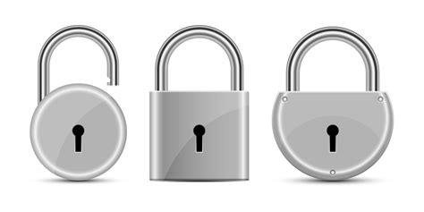 Lock set vector design illustration isolated on background 1844567 ...