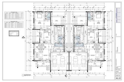 4 Bedroom Duplex House Plan Family Duplex 4 Bed Duplex Floor | Etsy Free Floor Plans, Free House ...