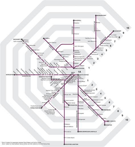 2019 MBTA Commuter Rail Zone Map – MBTAgifts