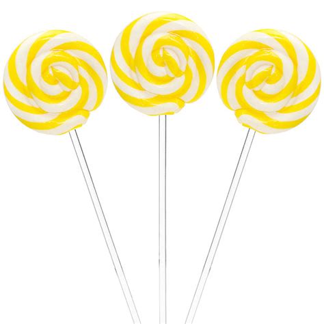 Yellow Swirl Lollipops – YumJunkie