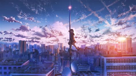 Anime Cityscape Wallpapers - Top Free Anime Cityscape Backgrounds - WallpaperAccess