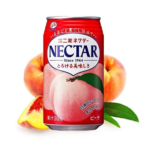 FUJIYA Nectar Peach Can 350ml - Made in Japan - TAKASKI.COM