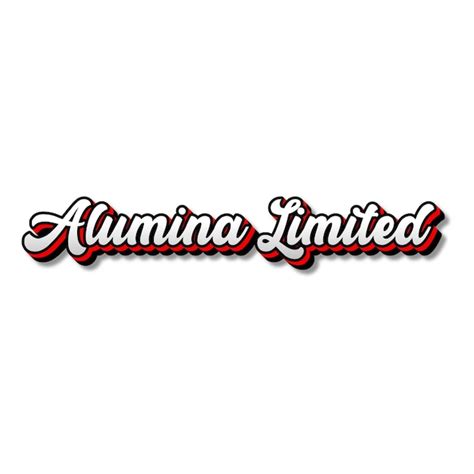 Premium Photo | AluminaLimited Text 3D Silver Red Black White Background Photo JPG