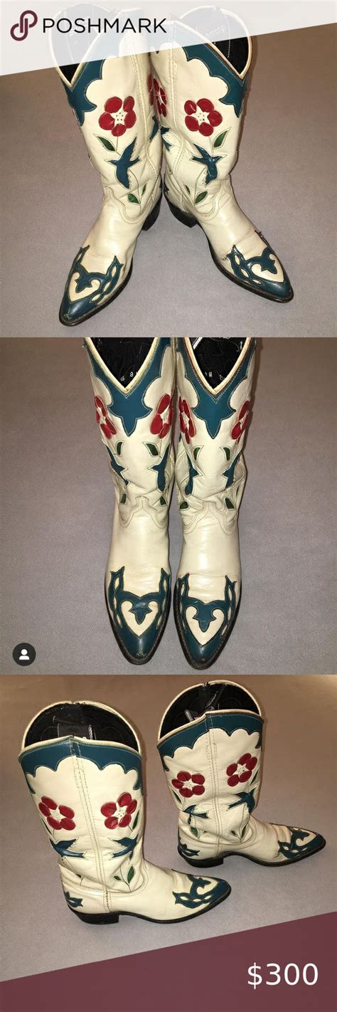 Vintage Rare Bluebird Cowboy Cowgirl Western Boots