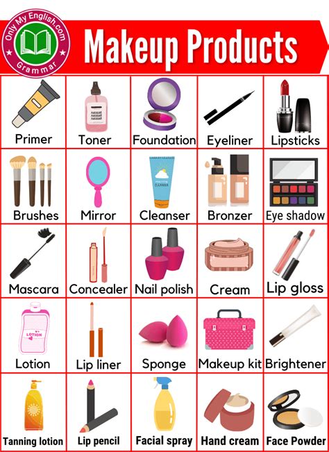 50 makeup products name list step by step with pictures – Artofit