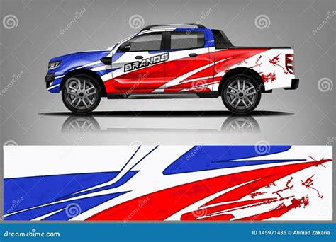 Truck Wrap Livery Design. Ready Print Wrap Design For Van. - Vector ...