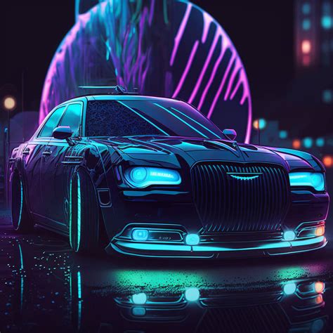 Neon Car #3 by MindCodeAI on DeviantArt