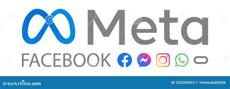 Meta Logo. Meta, Facebook Rebrand Concept. Meta Icon In Blue Color. Social Media. Messenger ...