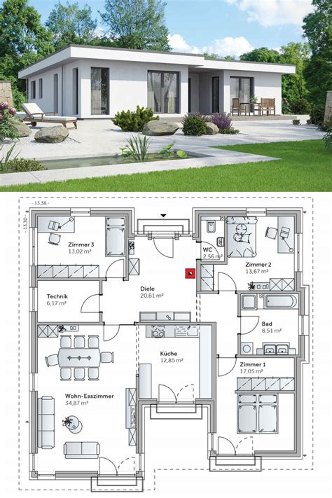 House Plans 12x11m With Full Plan 3beds - Sam House Plans | Modern ...