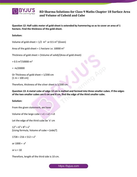 RD Sharma Solutions for Class 9 Maths Updated for 2023-24 Chapter 18 ...