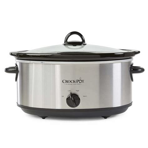 Crock-Pot 7-Quart Stainless Steel Manual Slow Cooker Now Just $16.99 ...