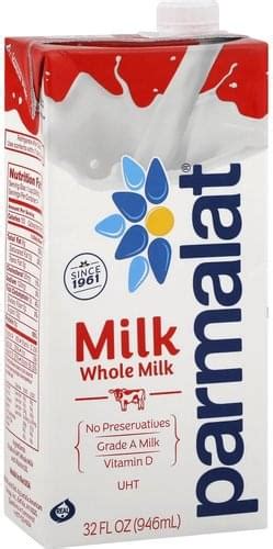 Parmalat Whole Milk - 32 oz, Nutrition Information | Innit