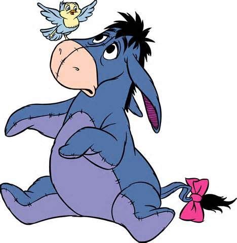 Eeyore & Bird | Winnie the pooh cartoon, Eeyore images, Eeyore pictures