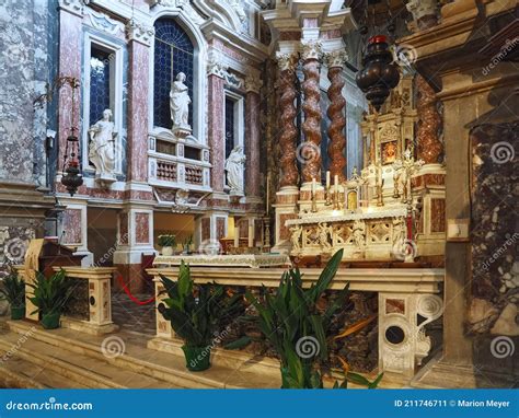 Inside Church Santa Maria Di Nazareth in Venice in Italy Editorial ...