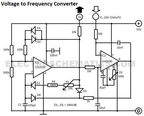 Voltage to Frequency Converter Circuit - ElectroSchematics.com