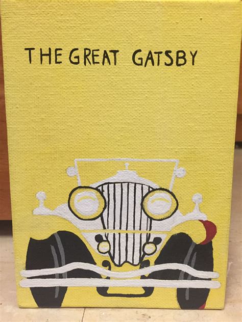 The Great Gatsby book cover canvas | Gatsby book, Great gatsby art, Book art