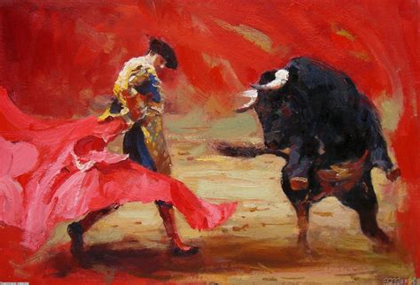 Bullfighter Painting at PaintingValley.com | Explore collection of ...