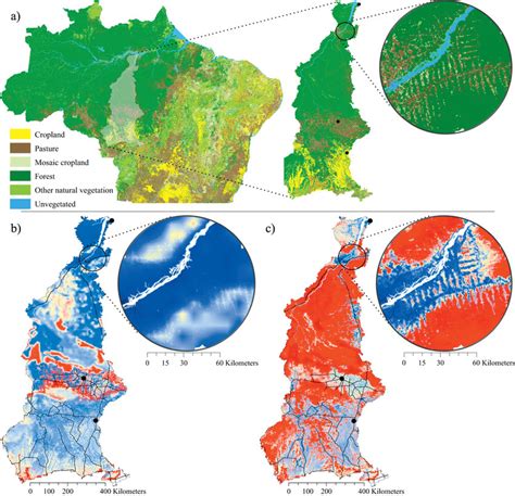 Example of modelling results on a regional and local scale. (a) Shows ...