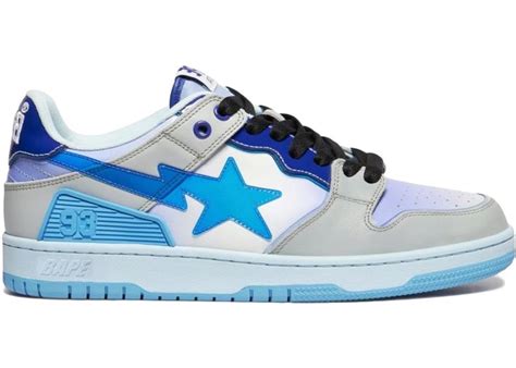 A Bathing Ape Bape SK8 Sta Blue White in 2022 | Swag shoes, Bape shoes ...