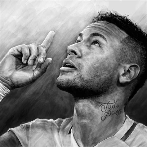 Neymar Art Drawing - Drawing Skill