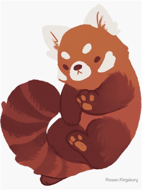 "Red Panda" Sticker for Sale by electricgale | Redbubble