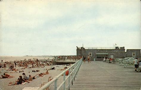 View of Scarborough State Beach from Boardwalk Point Judith Narragansett, RI